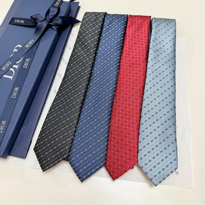 迪奧官方新款領帶，CD男士領帶4色  Dior男士，稀有 展現精湛手工與時尚優