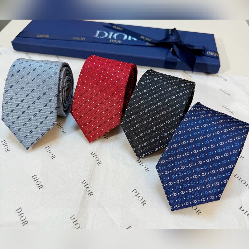 迪奧官方新款領帶，CD男士領帶4色  Dior男士，稀有 展現精湛手工與時尚優