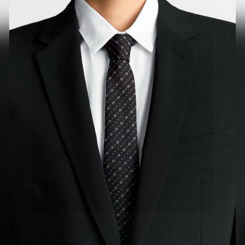 迪奧官方新款領帶，CD男士領帶4色  Dior男士，稀有 展現精湛手工與時尚優