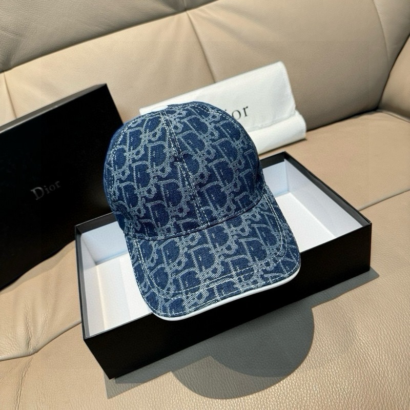 配盒子布袋，Dior(迪奧)新款原單棒球帽， Dior老花，複古韻味十足，專櫃斷