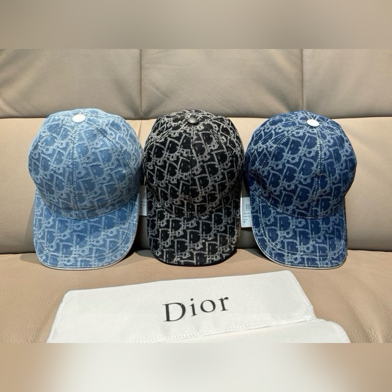 配盒子布袋，Dior(迪奧)新款原單棒球帽， Dior老花，複古韻味十足，專櫃斷