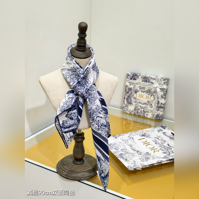 SDO2518 18姆米雙面 90x90cm斜紋真絲 迪奧 蘇格蘭茹伊印花