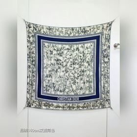 RDO2543 雙面同色 140x140cm 70%羊絨30%真絲 迪奧