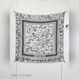 RDO2543 雙面同色 140x140cm 70%羊絨30%真絲 迪奧