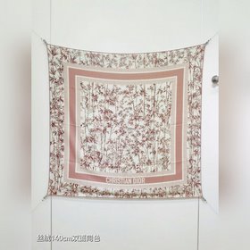 RDO2543 雙面同色 140x140cm 70%羊絨30%真絲 迪奧