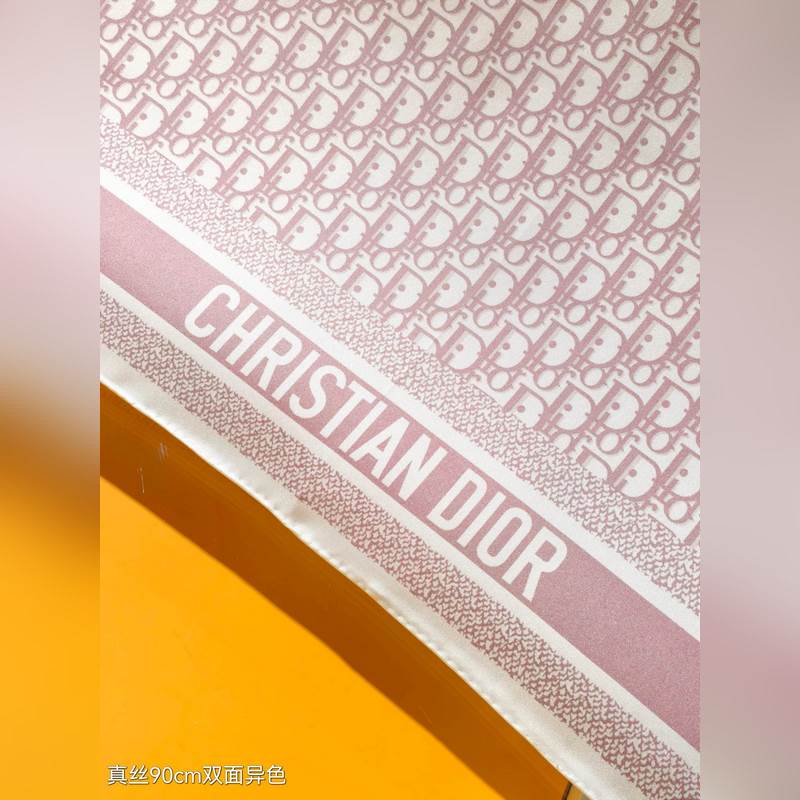 SDO2446 18姆米雙面 90x90cm斜紋真絲 迪奧 Oblique