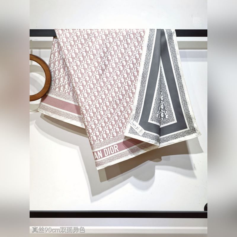 SDO2446 18姆米雙面 90x90cm斜紋真絲 迪奧 Oblique