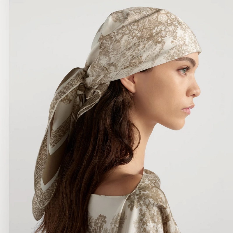 SDO2511 18姆米雙面 90x90cm斜紋真絲 迪奧 Sauvage