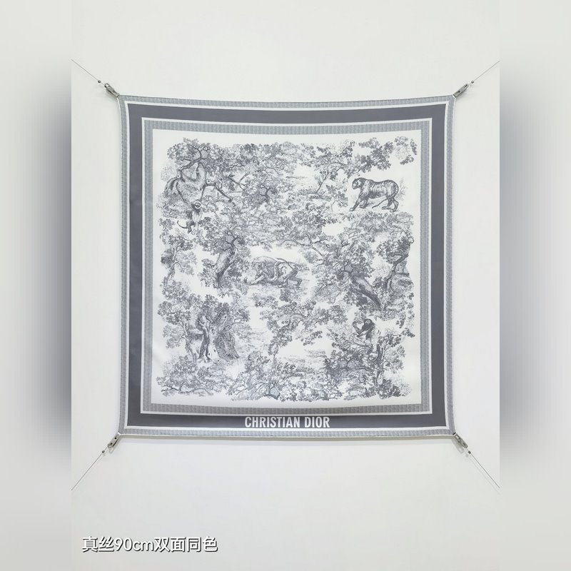 SDO2511 18姆米雙面 90x90cm斜紋真絲 迪奧 Sauvage