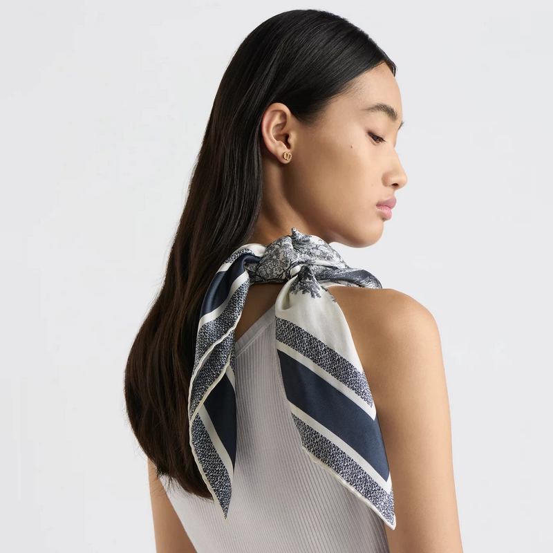 SDO2511 18姆米雙面 90x90cm斜紋真絲 迪奧 Sauvage