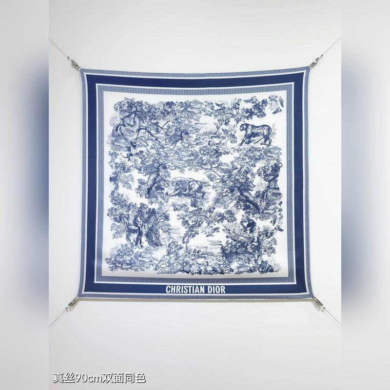 SDO2511 18姆米雙面 90x90cm斜紋真絲 迪奧 Sauvage