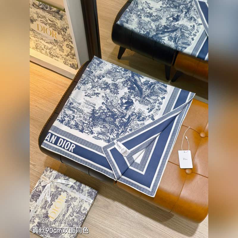 SDO2511 18姆米雙面 90x90cm斜紋真絲 迪奧 Sauvage