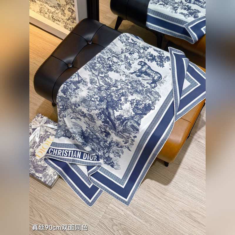 SDO2511 18姆米雙面 90x90cm斜紋真絲 迪奧 Sauvage