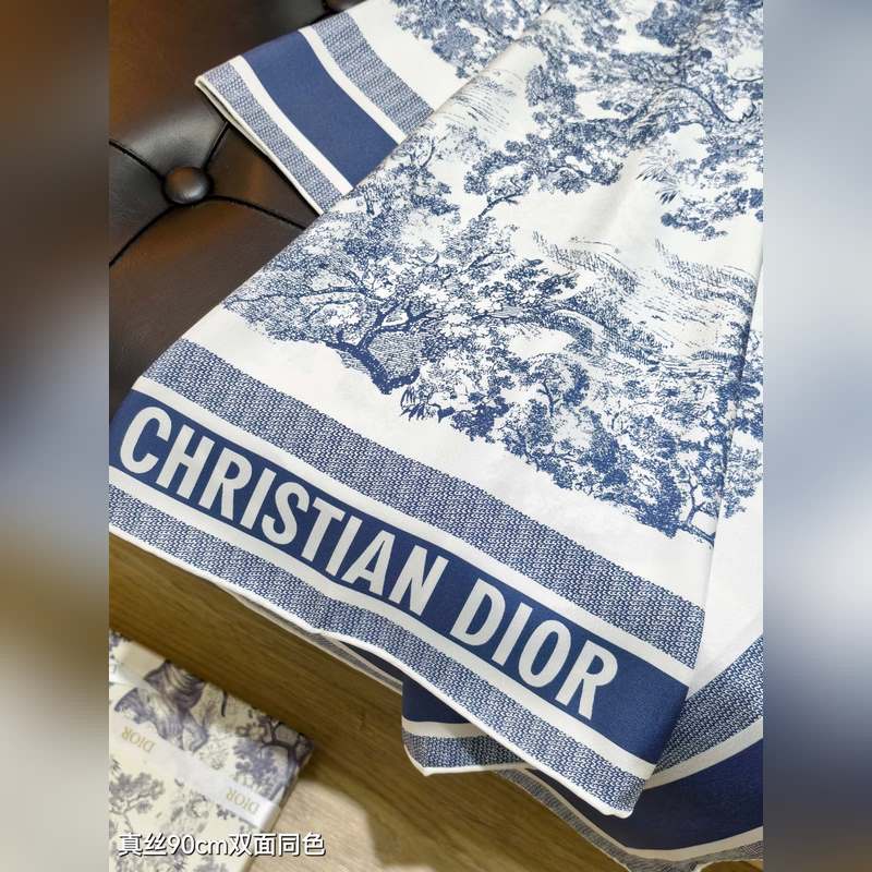 SDO2511 18姆米雙面 90x90cm斜紋真絲 迪奧 Sauvage