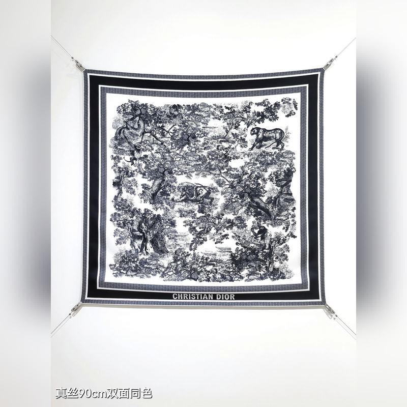 SDO2511 18姆米雙面 90x90cm斜紋真絲 迪奧 Sauvage