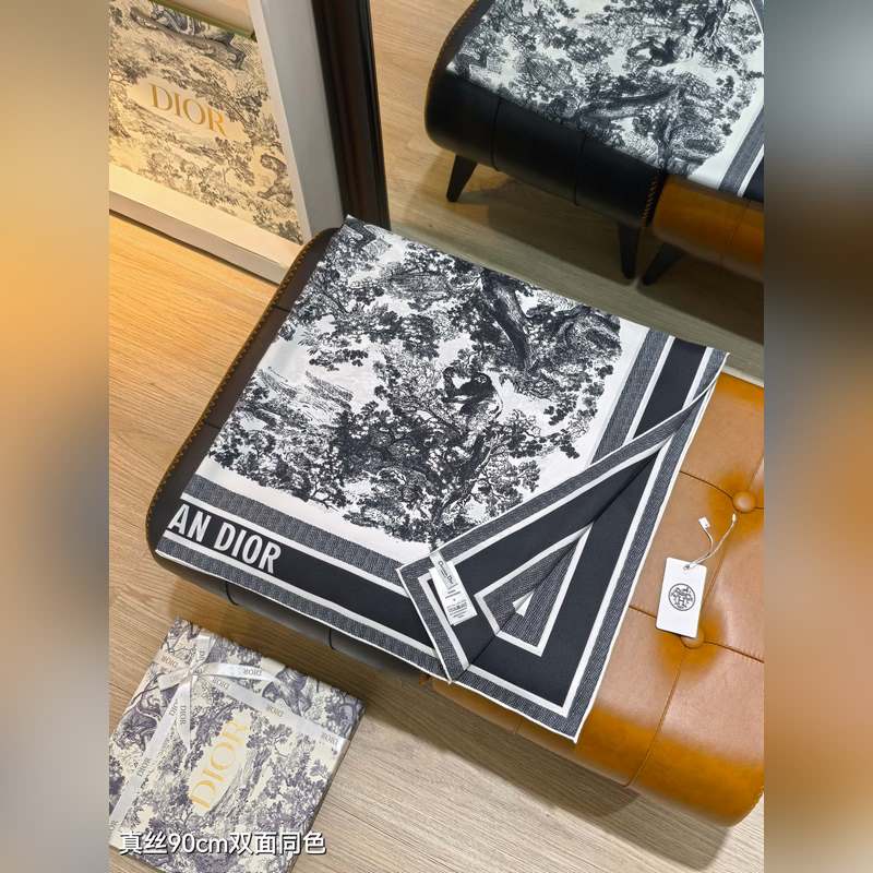 SDO2511 18姆米雙面 90x90cm斜紋真絲 迪奧 Sauvage