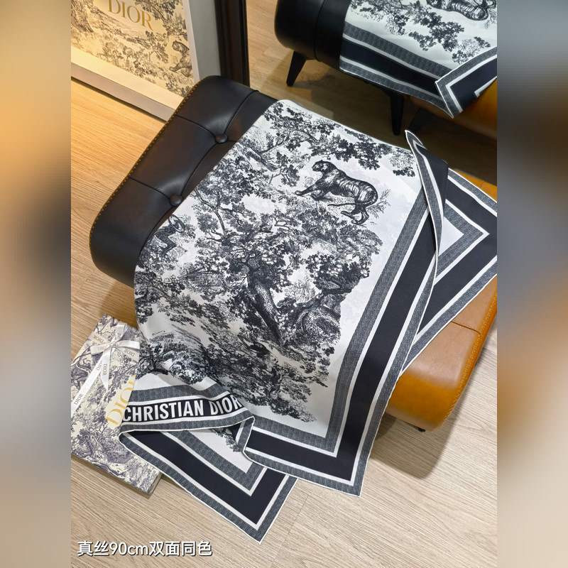 SDO2511 18姆米雙面 90x90cm斜紋真絲 迪奧 Sauvage