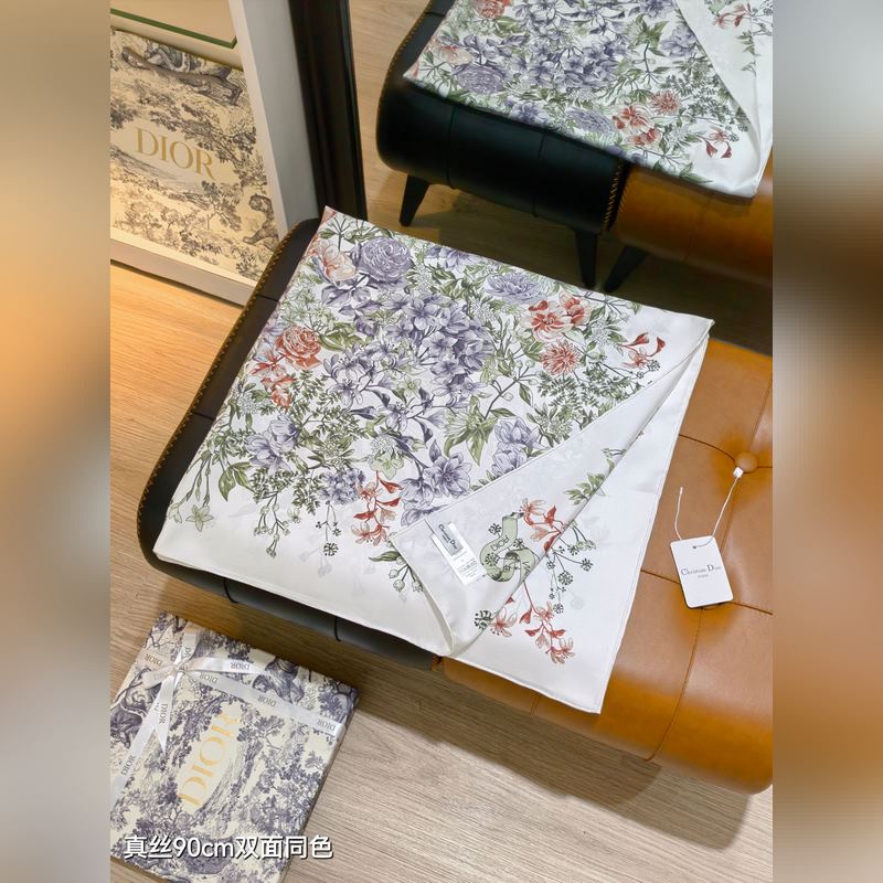 SDO2529 18姆米雙面 90x90cm斜紋真絲 迪奧