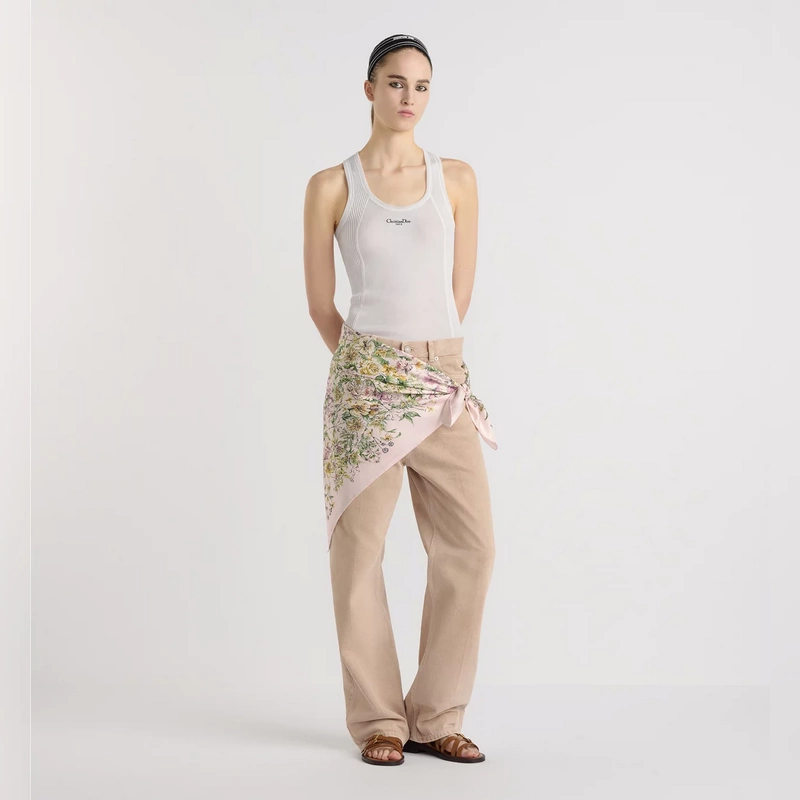 SDO2529 18姆米雙面 90x90cm斜紋真絲 迪奧