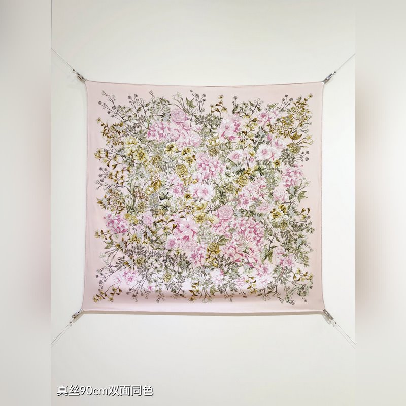 SDO2529 18姆米雙面 90x90cm斜紋真絲 迪奧