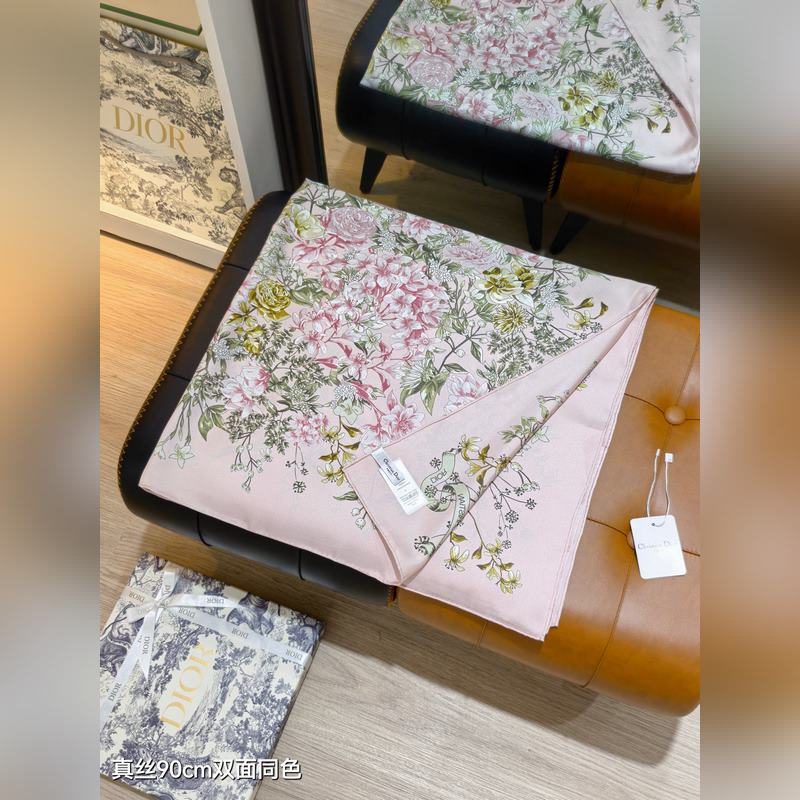 SDO2529 18姆米雙面 90x90cm斜紋真絲 迪奧