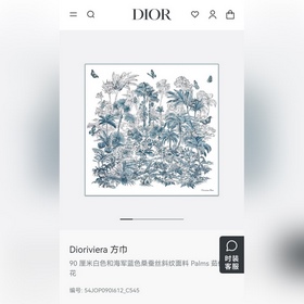 SDO2528 18姆米雙面 90x90cm斜紋真絲 迪奧