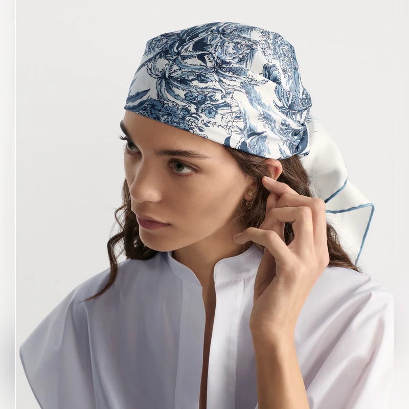 SDO2528 18姆米雙面 90x90cm斜紋真絲 迪奧