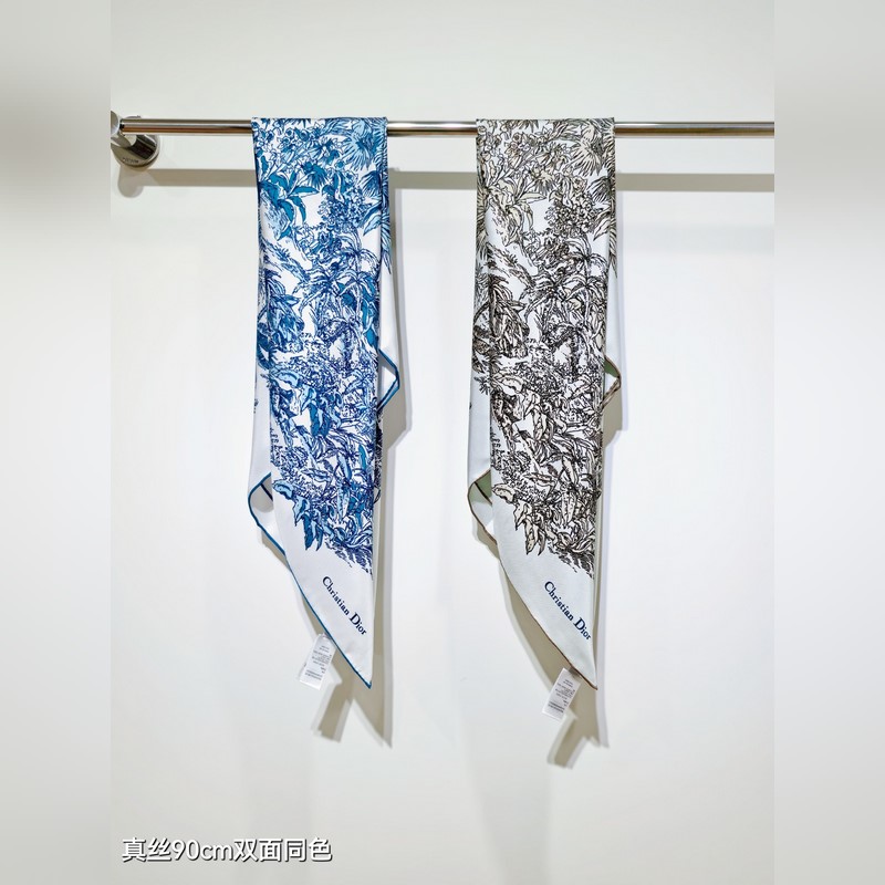 SDO2528 18姆米雙面 90x90cm斜紋真絲 迪奧