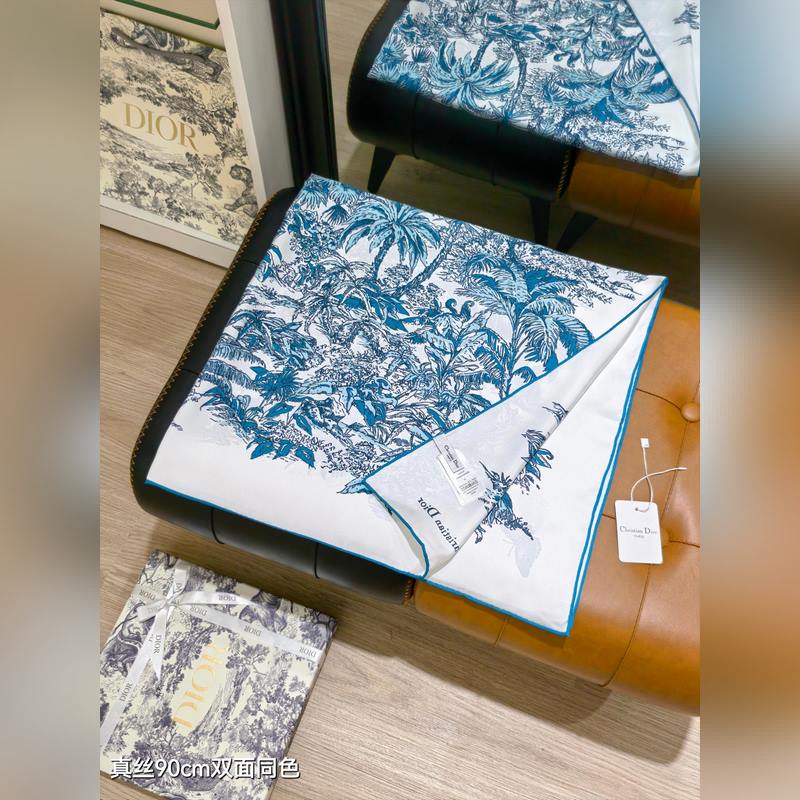 SDO2528 18姆米雙面 90x90cm斜紋真絲 迪奧