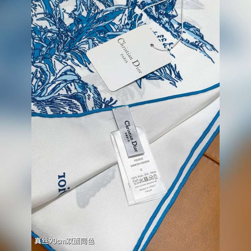 SDO2528 18姆米雙面 90x90cm斜紋真絲 迪奧