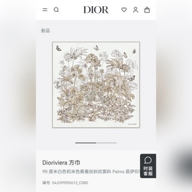 SDO2528 18姆米雙面 90x90cm斜紋真絲 迪奧