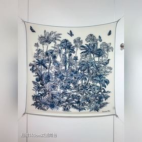 RDO2535 雙面同色 140x140cm 70%羊絨30%真絲 迪奧