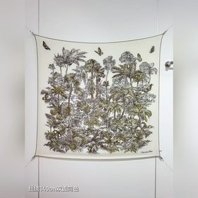 RDO2535 雙面同色 140x140cm 70%羊絨30%真絲 迪奧