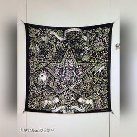 RDO2535 雙面同色 140x140cm 70%羊絨30%真絲 迪奧