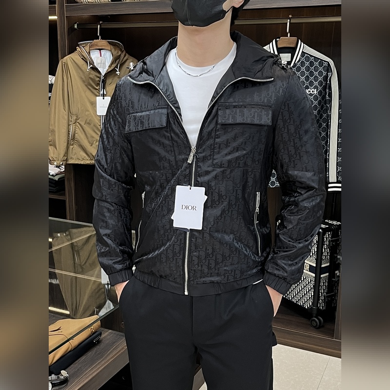 Dior 2026ss早秋新款發布 迪奧連帽夾克外套，秋季爆款夾薄棉夾克，字母l