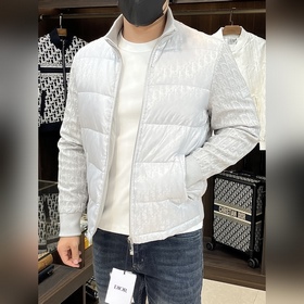 主推羽絨 Dior 2026最新款時(shí)尚設(shè)計(jì)師款羽絨外套 迪奧立領(lǐng)羽絨服，提花面