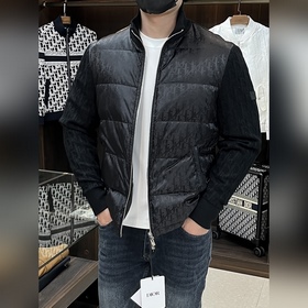 主推羽絨 Dior 2026最新款時(shí)尚設(shè)計(jì)師款羽絨外套 迪奧立領(lǐng)羽絨服，提花面
