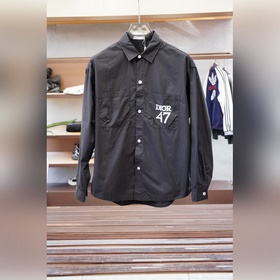 Dior 迪奧，Dr.25FW新款CD字母壓紋圖案麂皮絨夾克，男士高端都市風(fēng)尚翻