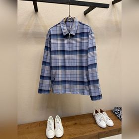 Dior、26ss 長(zhǎng)袖格子拉鍊襯衫，正品12036購(gòu)入，定制百分百棉格子提花面