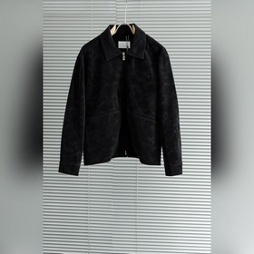 3 DDior迪奧 2026FW新品進(jìn)口仿麂皮絨面料經(jīng)典翻領(lǐng)男士夾克外套#K