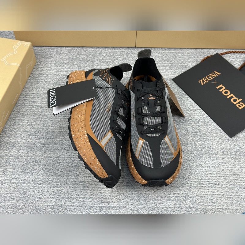 Zzegna傑尼亞新款 聯(lián)名款Xnorda 低幫運(yùn)動(dòng)跑鞋 官網(wǎng)同步發(fā)售 此款輕便