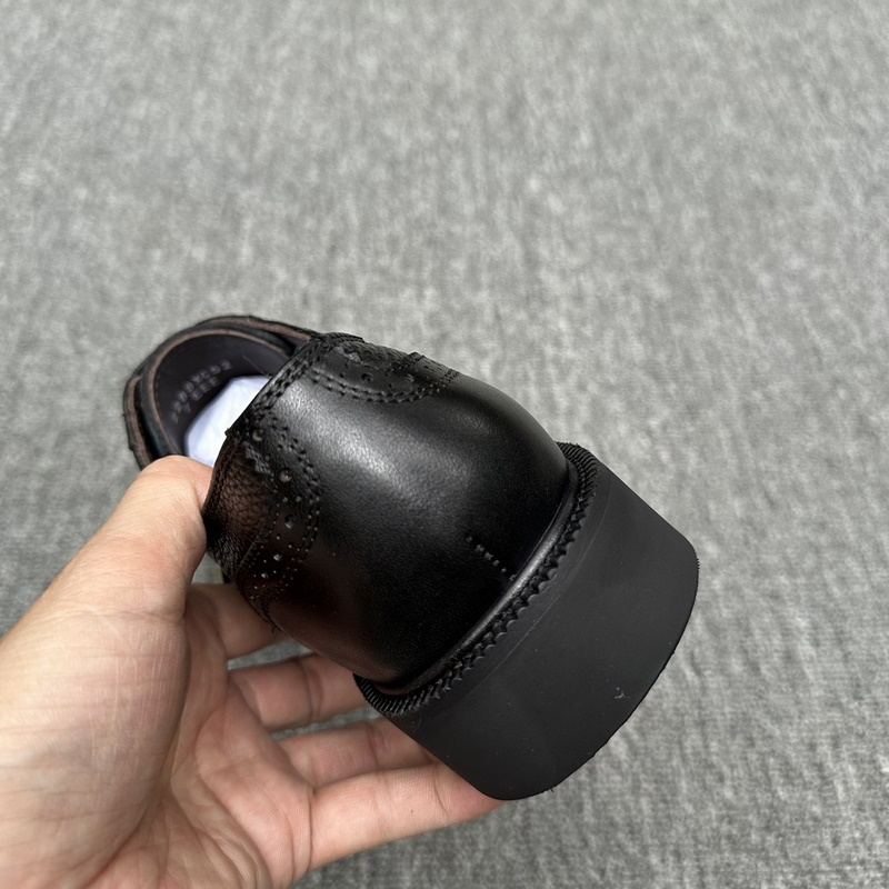 EZ傑尼亞Ermenegildo zegna系帶布洛克男士輕質(zhì)皮鞋，Zzegna