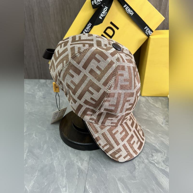 Fendi 原版定制 經典款棒球帽 專櫃常年熱賣款 口碑極佳 提花帆布料 輕盈透