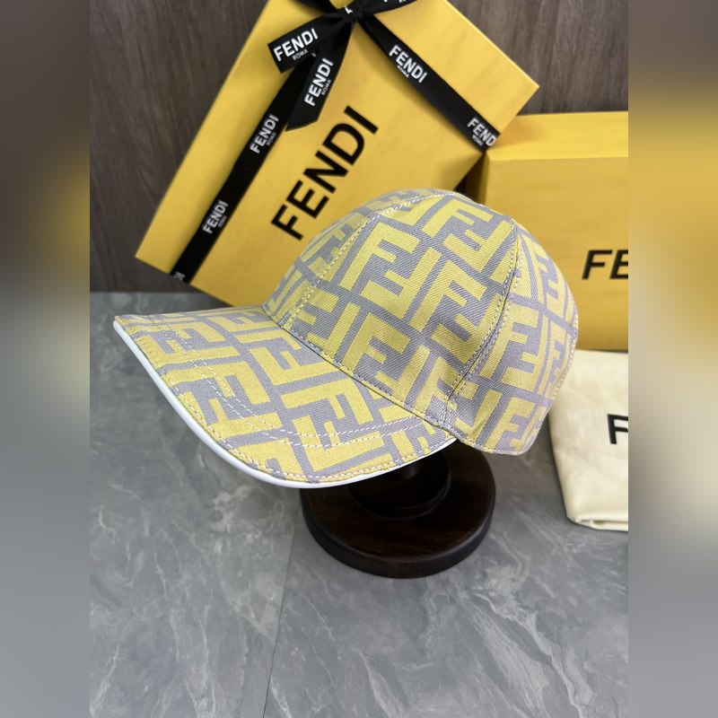 Fendi 原版定制 經典款棒球帽 專櫃常年熱賣款 口碑極佳 提花帆布料 輕盈透