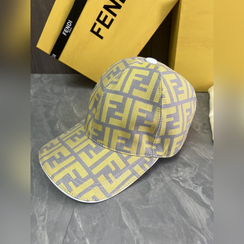 Fendi 原版定制 經典款棒球帽 專櫃常年熱賣款 口碑極佳 提花帆布料 輕盈透