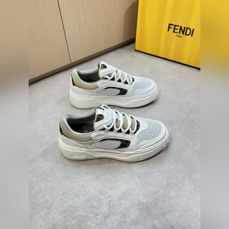 [ FENDI]芬迪 -高端品質(zhì) 原單 休閑運(yùn)動(dòng)鞋 -鞋面：進(jìn)口 納帕小牛皮、