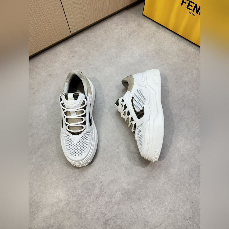 [ FENDI]芬迪 -高端品質(zhì) 原單 休閑運(yùn)動(dòng)鞋 -鞋面：進(jìn)口 納帕小牛皮、