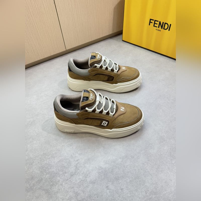 [ FENDI]芬迪 -高端品質 原單 休閑運動鞋 -鞋面：進口 磨砂石頭紋小