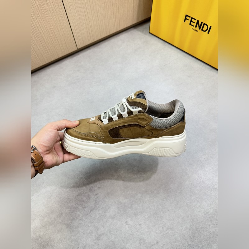 [ FENDI]芬迪 -高端品質 原單 休閑運動鞋 -鞋面：進口 磨砂石頭紋小