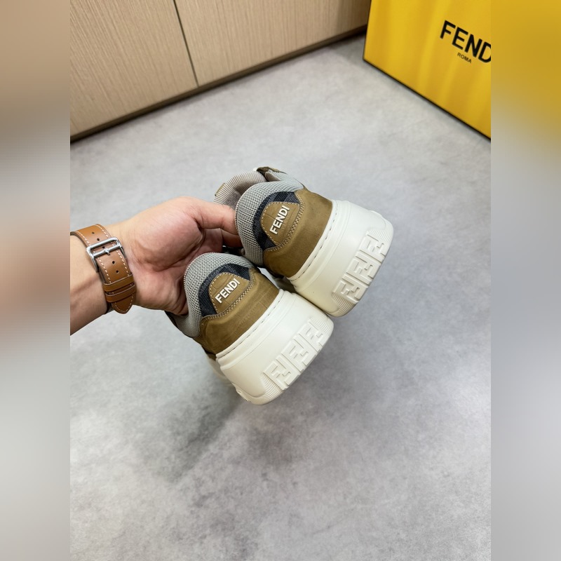 [ FENDI]芬迪 -高端品質 原單 休閑運動鞋 -鞋面：進口 磨砂石頭紋小
